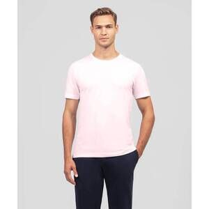 NEW RON DORFF short sleeve t-shirt eyelet edition in pastel pink